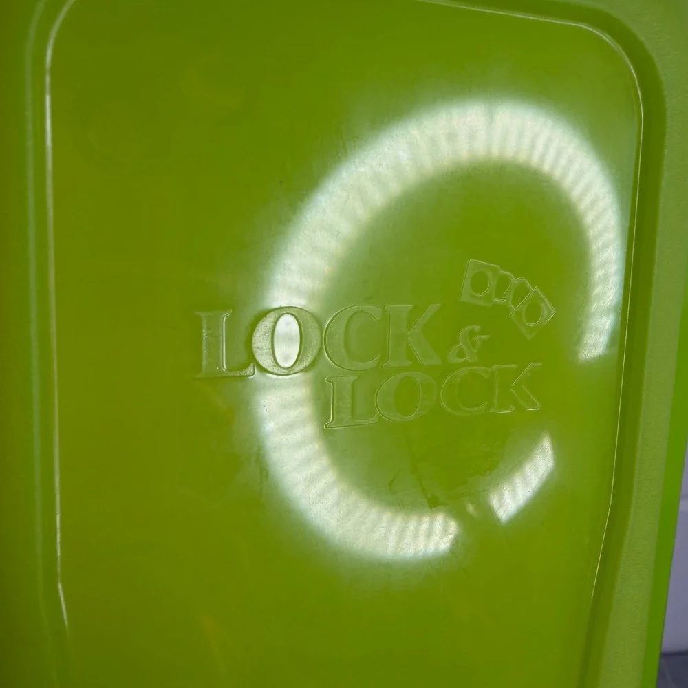 Lock and Lock 12 Egg Keeper Holder Snap Case Plastic Organizer Green